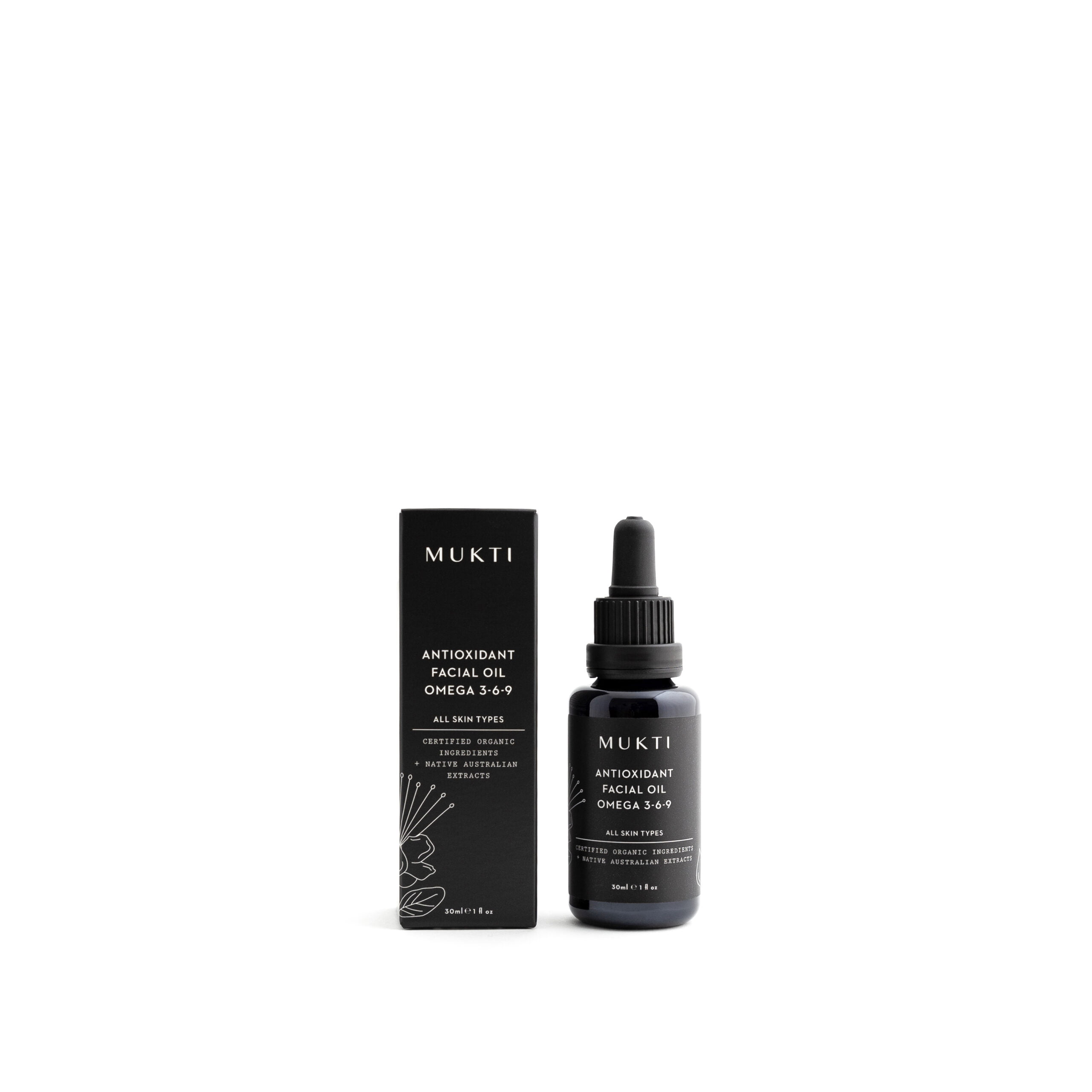 Mukti Organics Antioxidant Antioxidant Facial Oil Omega 3-6-9