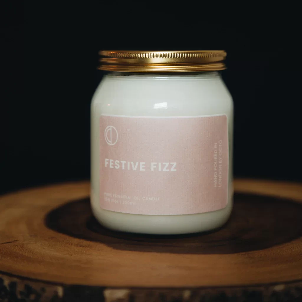 octo festive fizz candle