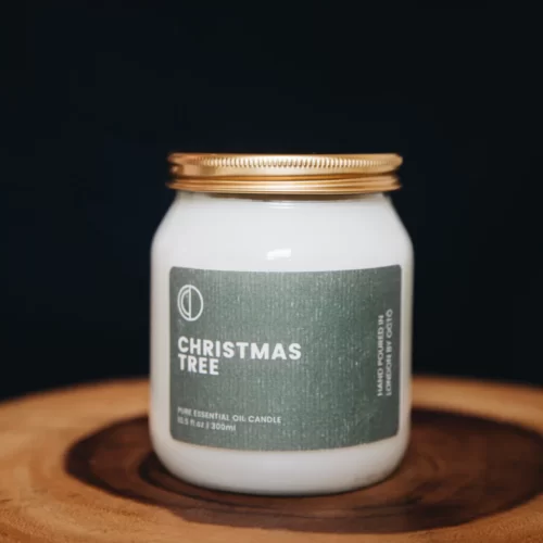 Octo Christmas Tree Candle