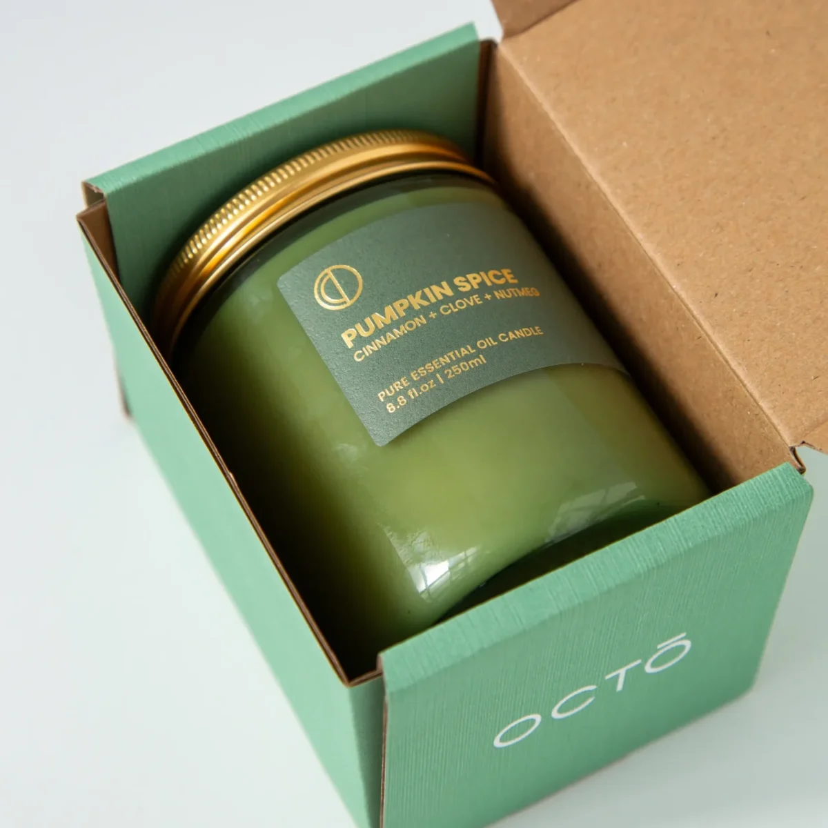 Octo christmas candles pumpkin spice