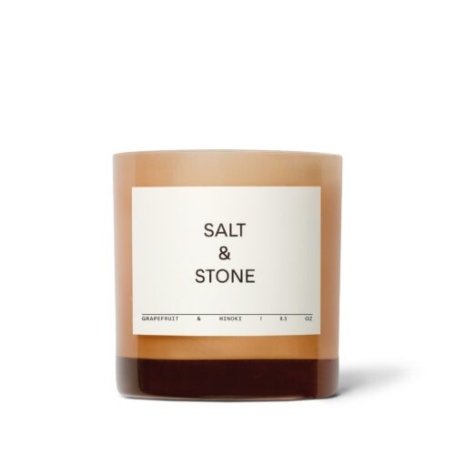 salt & stone candle grapefruit hinoki