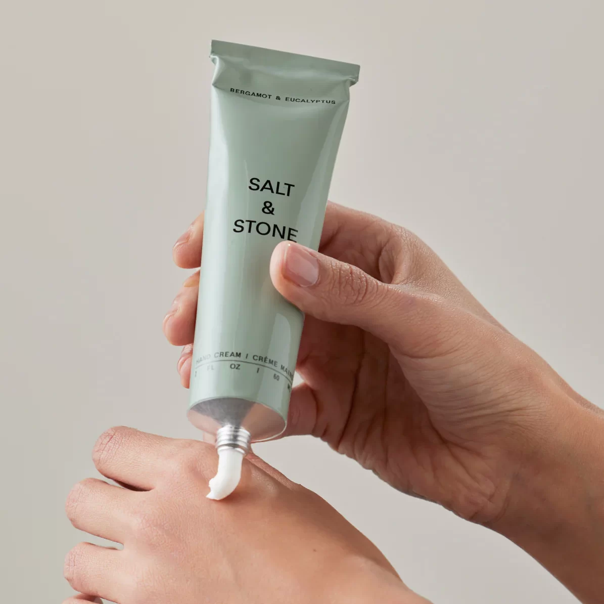 handcrème salt & stone eucalyptus bergamotte