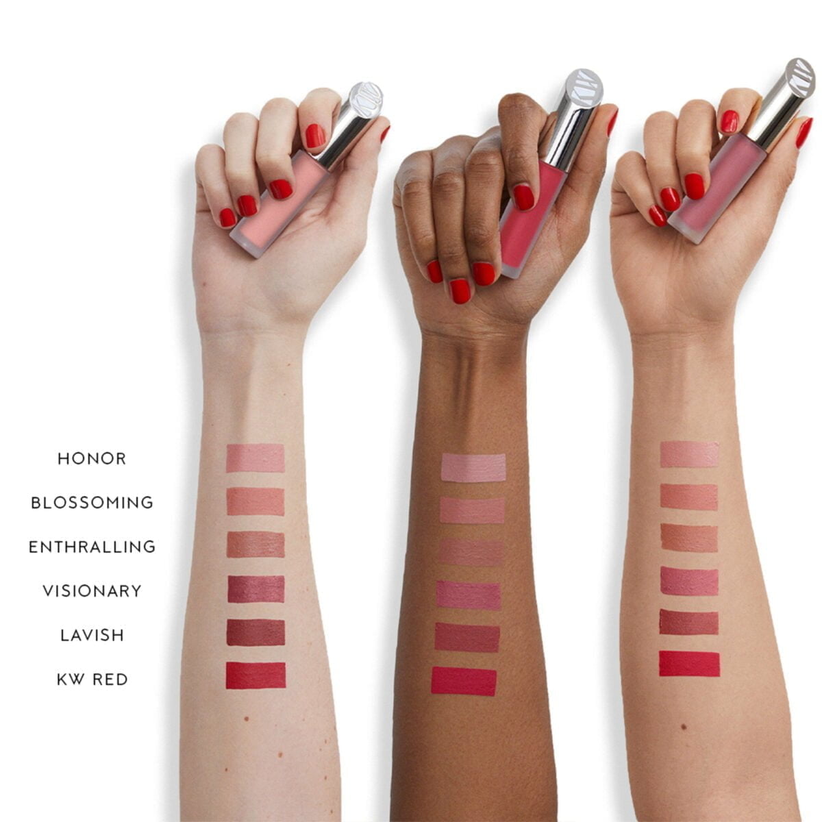 MatteNaturally-ArmSwatches_HighRes kw liquid lipstick swatches