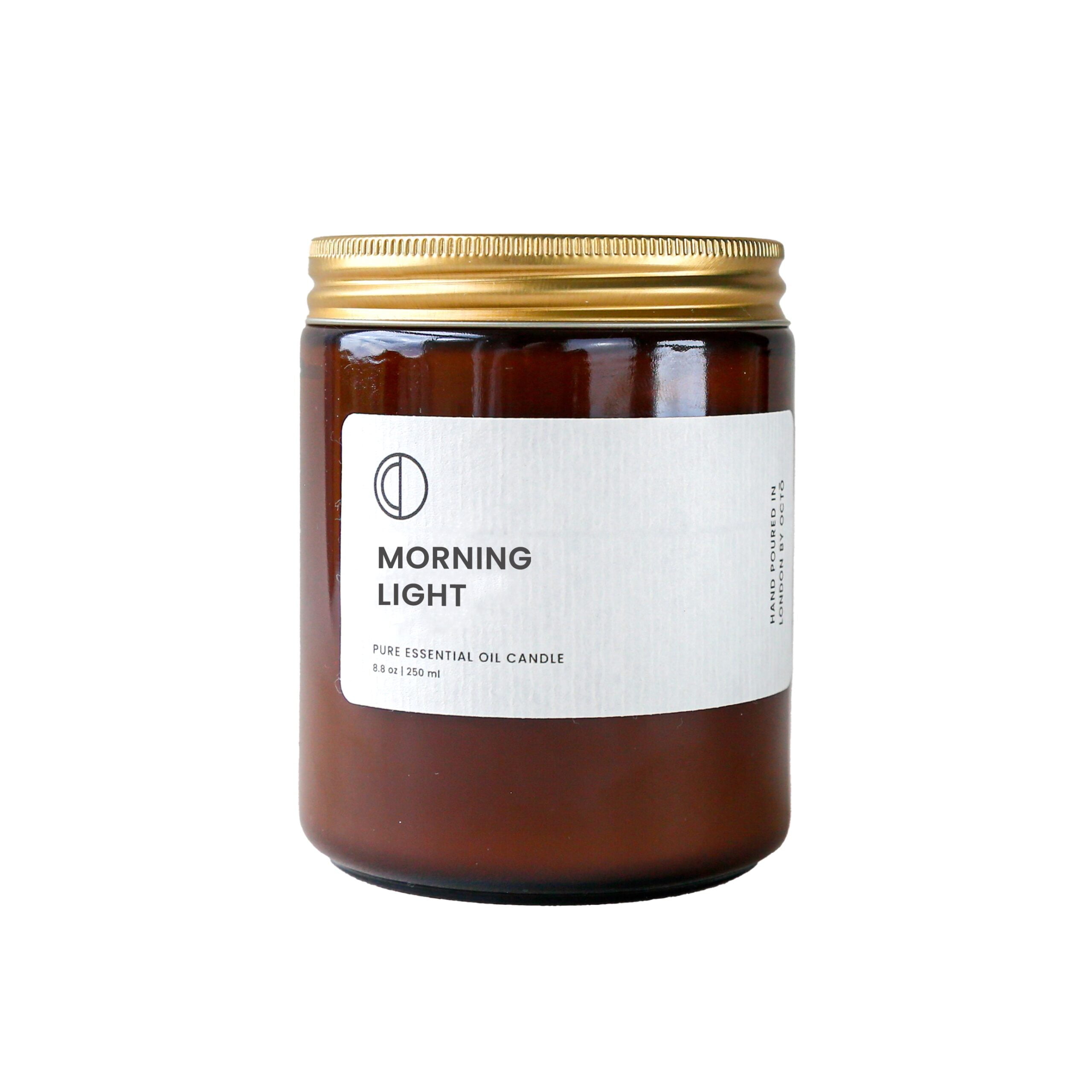 morning250mltransp octo morning light candle