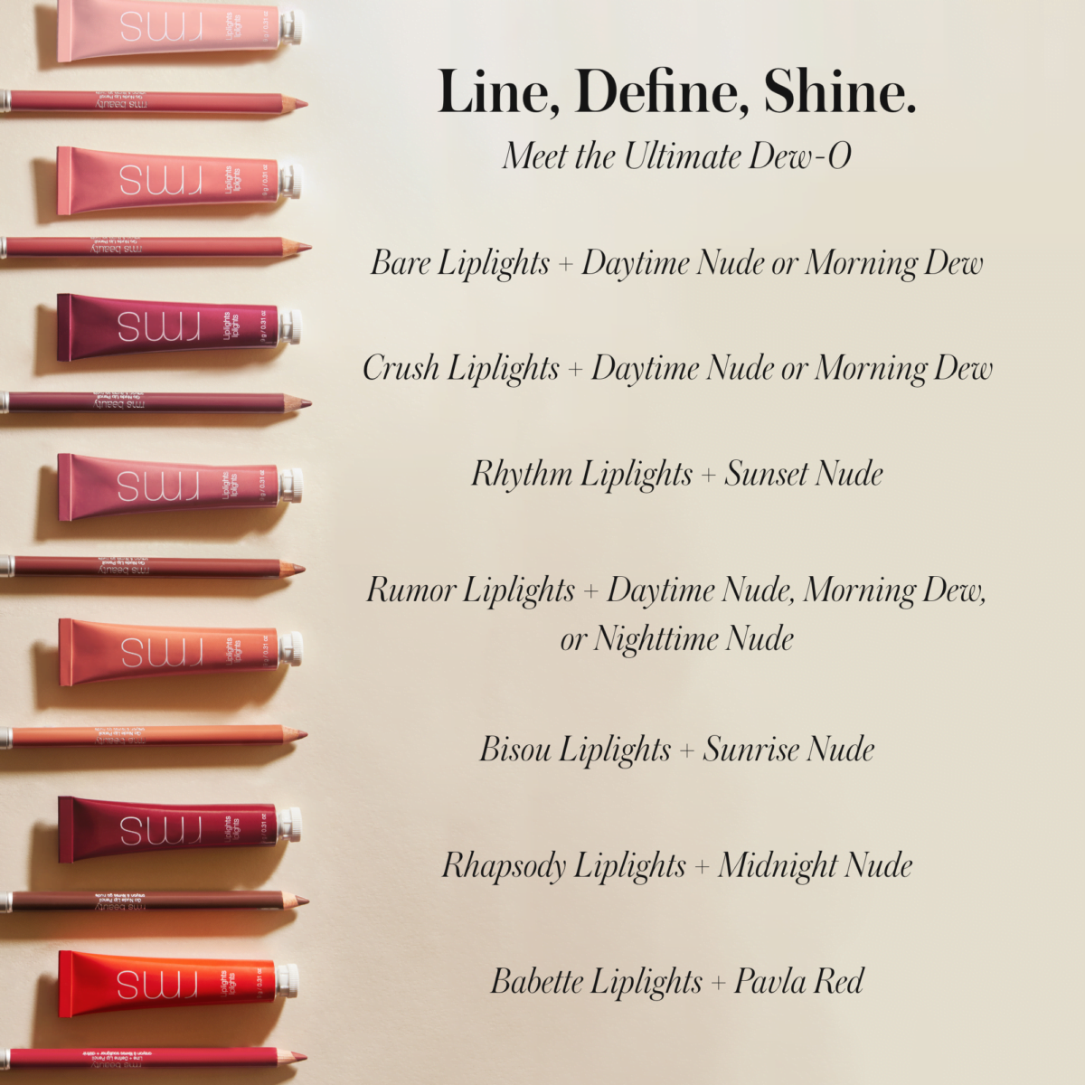 Liplight Pairings rms liplight pairings