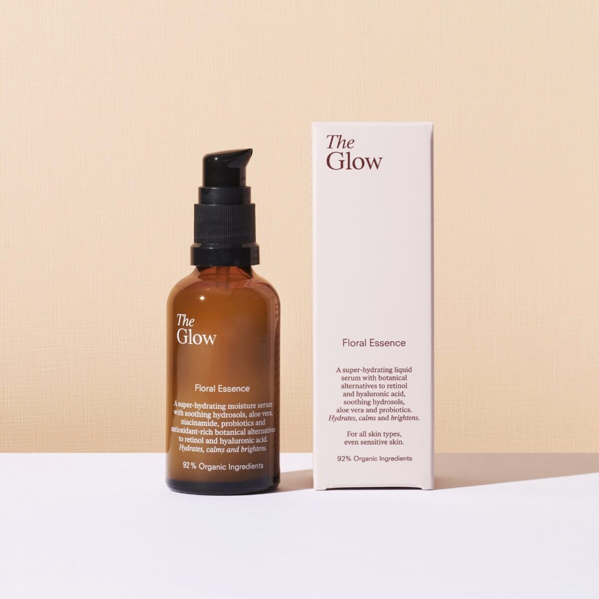 the glow floral essence packaging