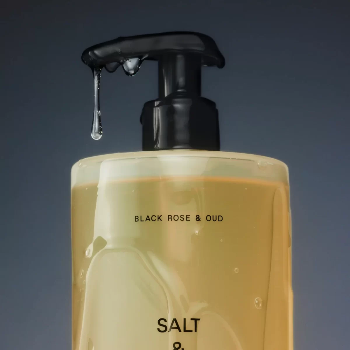 salt & stone body wash black rose & oud