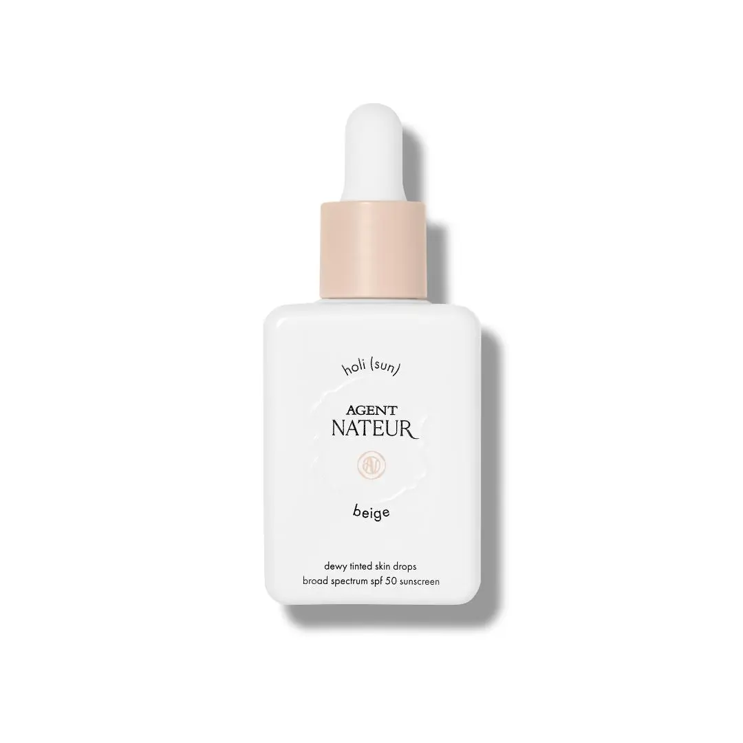 holi-_sun_-spf-50-dewy-tinted-skin-drops-Agent-Nateur Agent nateur holi sun SPF50 tinted drops beige