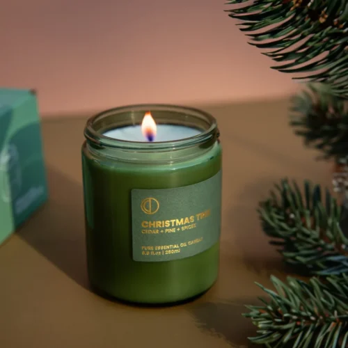 Octo natural soy wax candle christmas tree