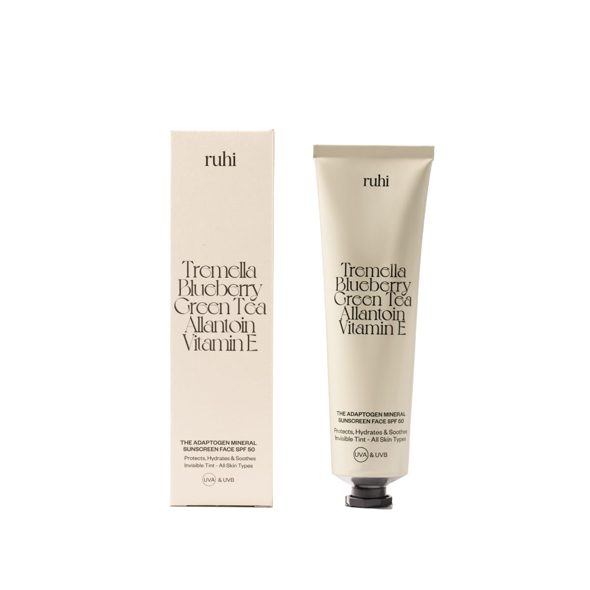 The_Adaptogen_Mineral_Sunscreen_Freisteller_Bottle_and_Box The_Adaptogen_Mineral_Sunscreen_Box