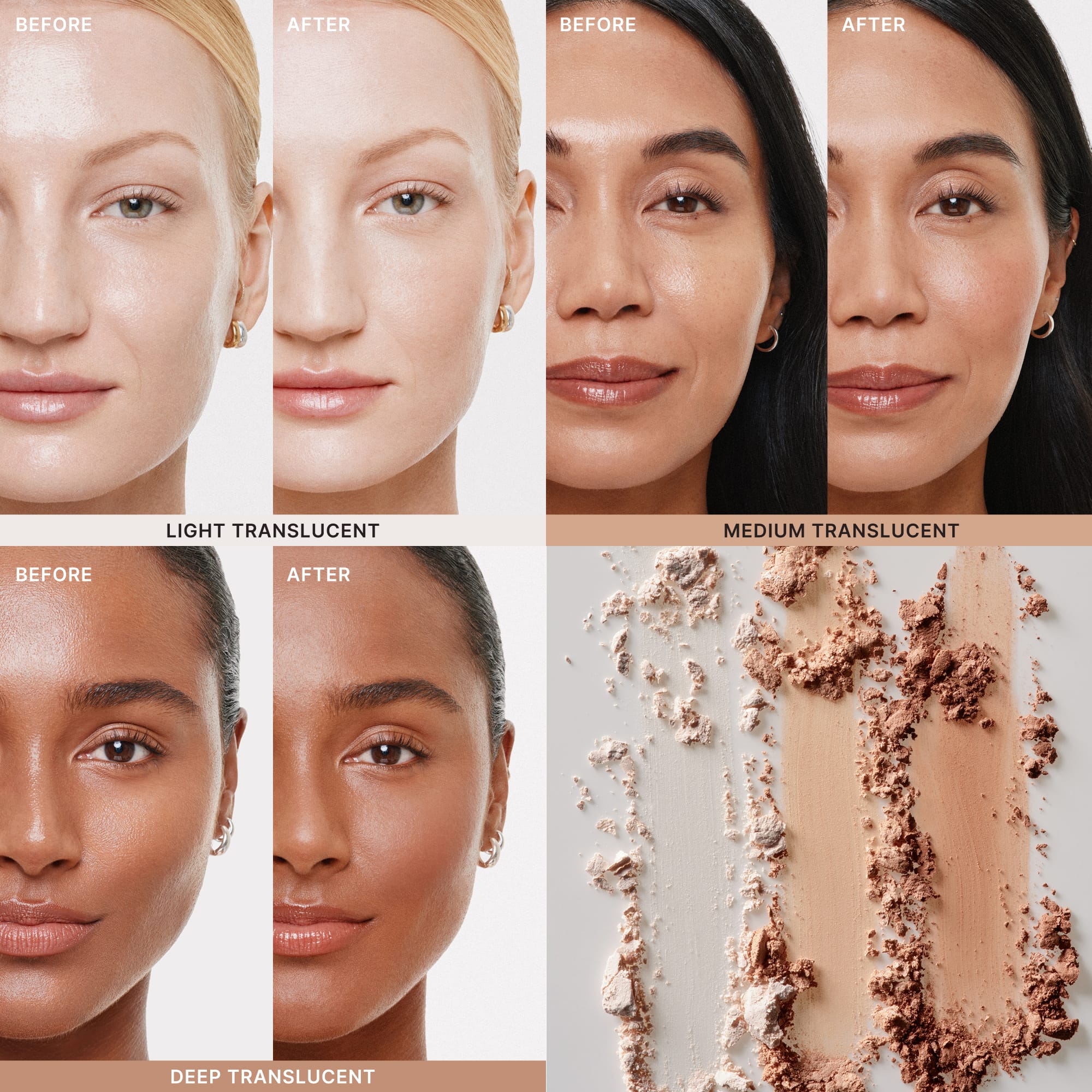 ILIA_SOFT_FOCUS_FINISHING_POWDER_2026_Before_After_3Shades_2000x2000